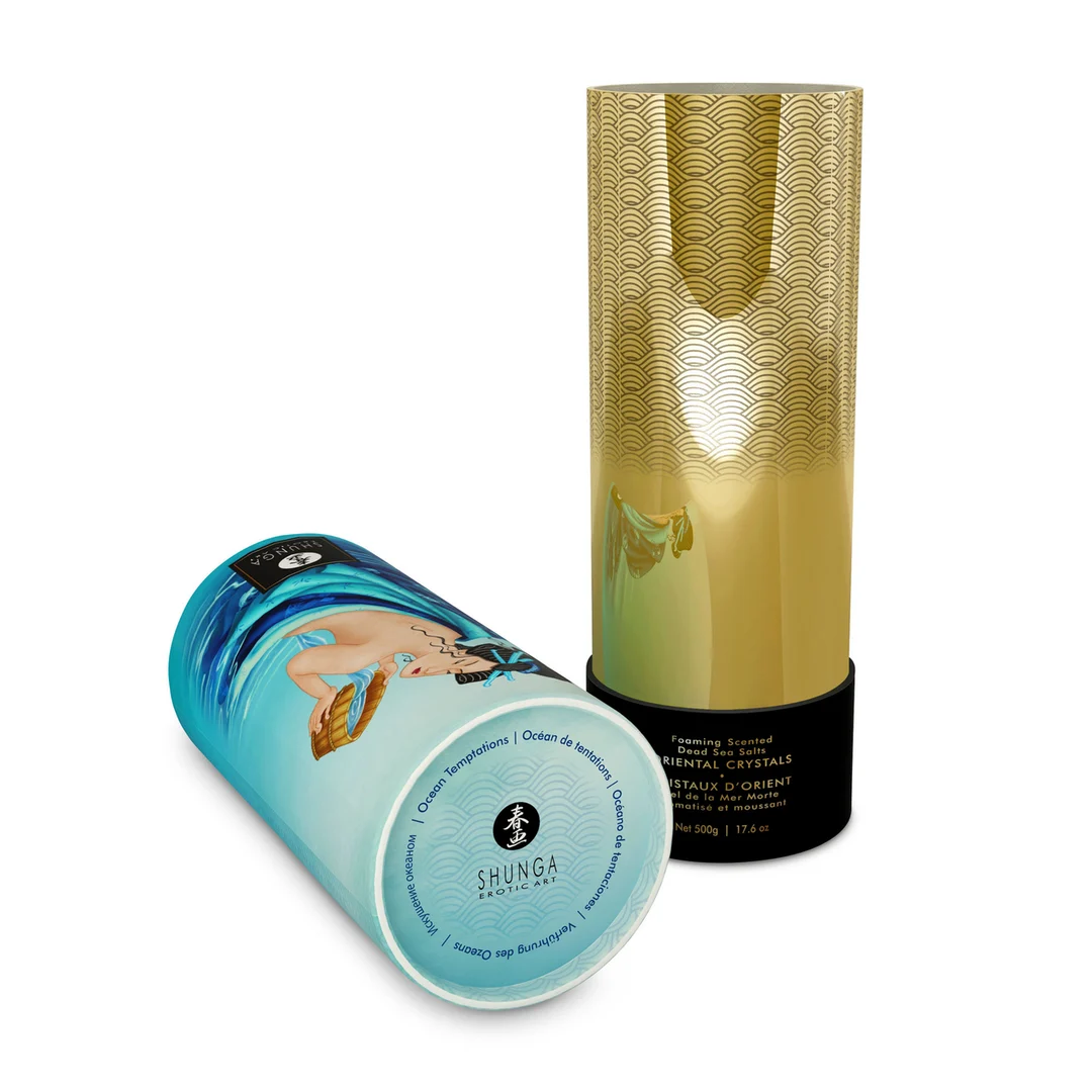 Badesalz – Orientalische Kristalle, schäumendes Salz aus dem Toten Meer – Ocean Temptations – Shunga – 17,6 oz / 500 g – Bild 3