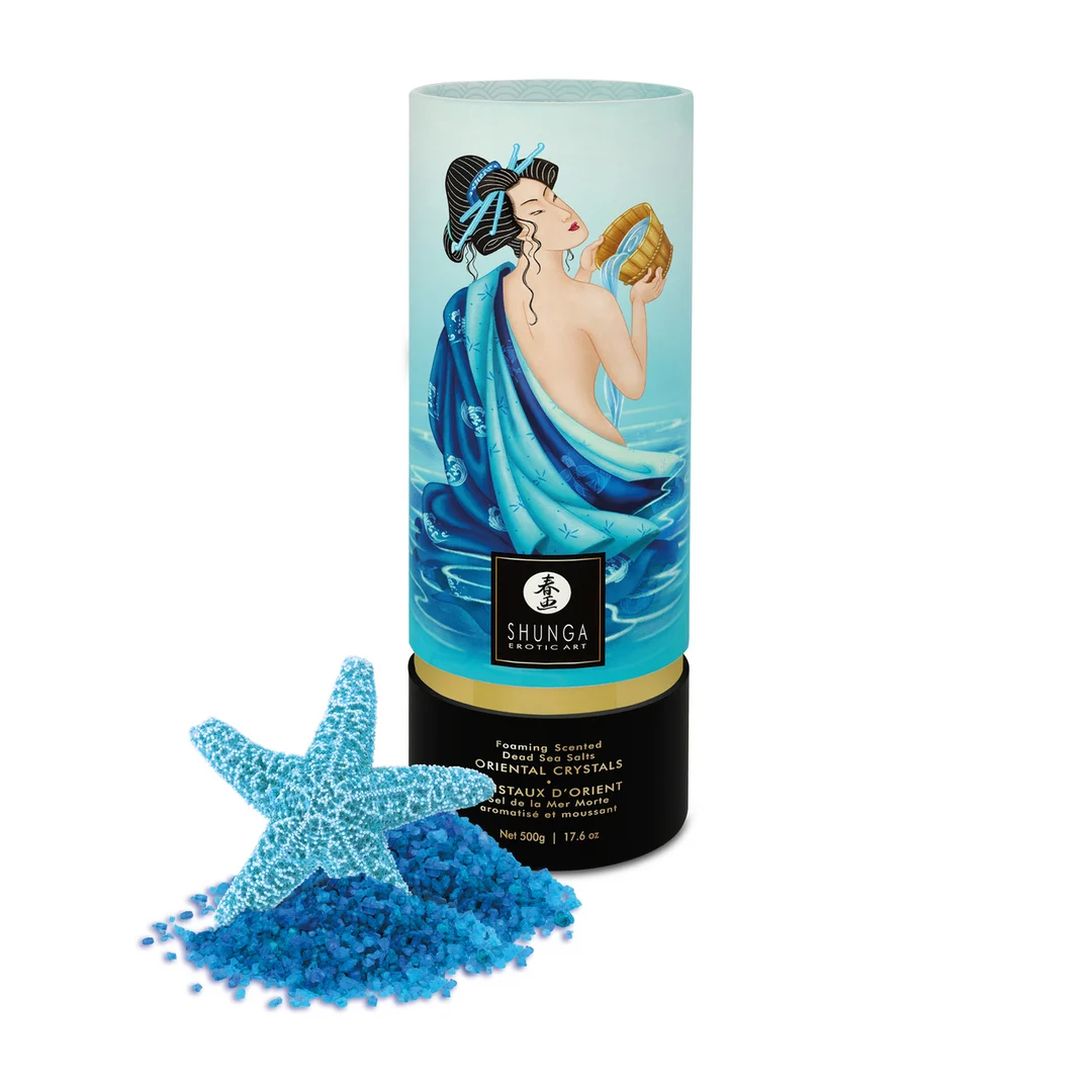 Badesalz – Orientalische Kristalle, schäumendes Salz aus dem Toten Meer – Ocean Temptations – Shunga – 17,6 oz / 500 g – Bild 5