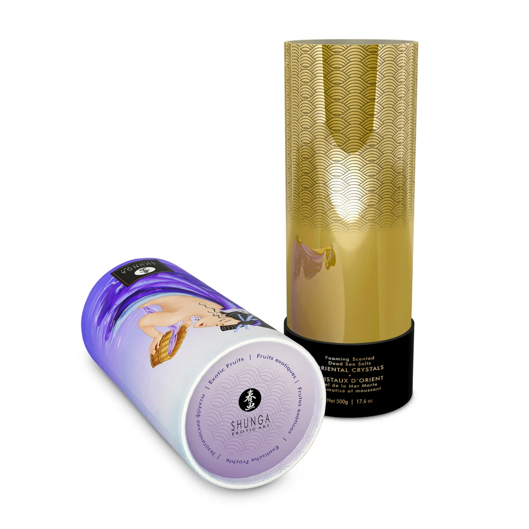 Badesalz – Oriental Crystals schäumendes Badesalz aus dem Toten Meer – Exotische Früchte – 500 gr / 17,6 oz – Bild 3