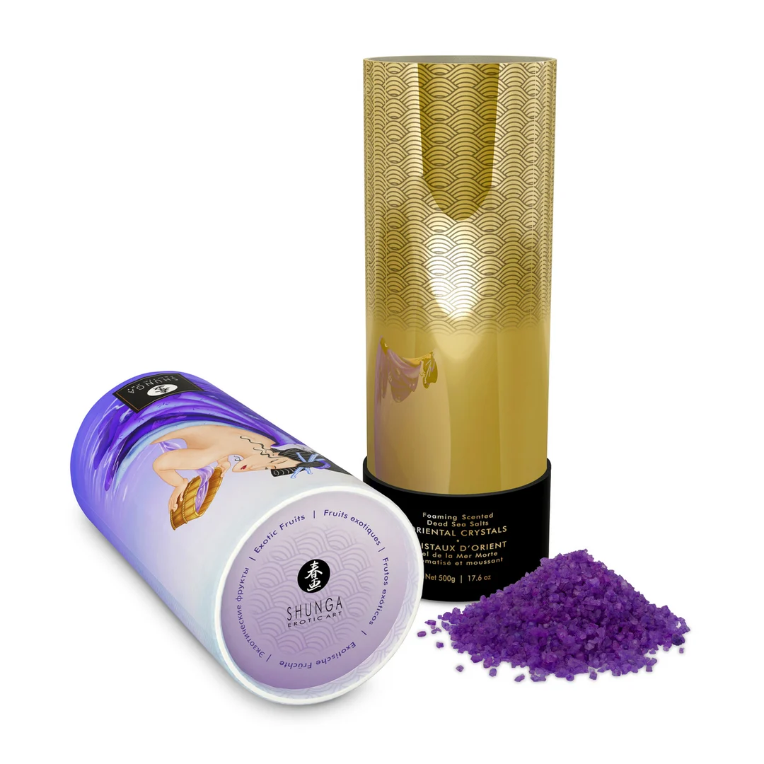 Badesalz – Oriental Crystals schäumendes Badesalz aus dem Toten Meer – Exotische Früchte – 500 gr / 17,6 oz – Bild 4