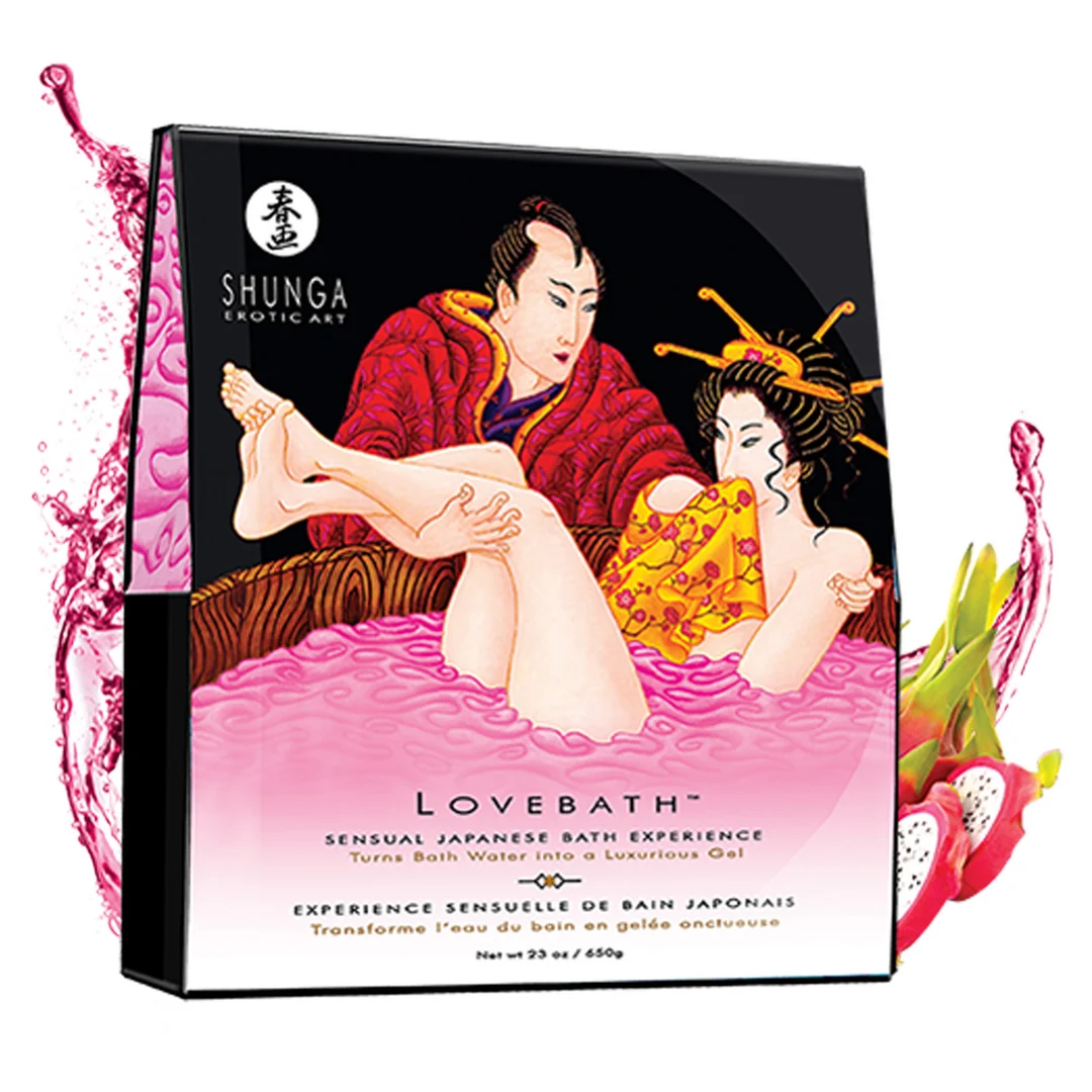Lovebath – sinnliches japanisches Badeerlebnis mit Jelly Perlen – Dragon Fruit – Shunga – 20 oz / 575 gr – Bild 2