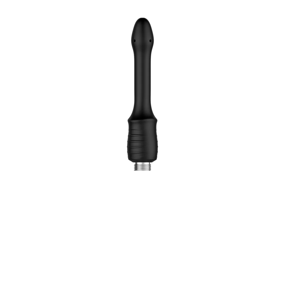 Analdusche – Shower Douche Duo Set für Einsteiger mit 2 Silikonaufsätzen, schwarz – Nexus – Bild 3