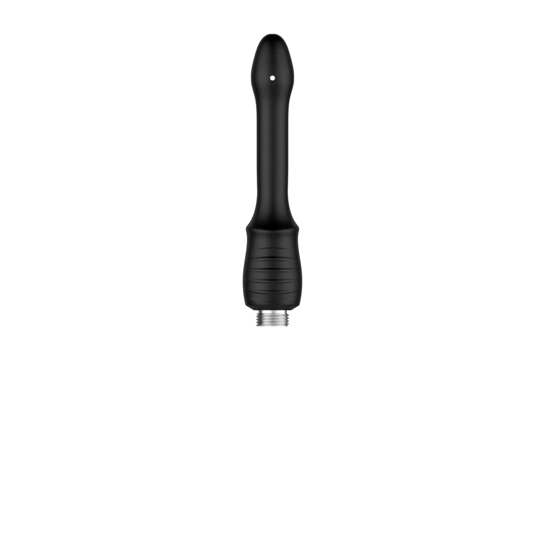 Analdusche – Shower Douche Duo Set für Einsteiger mit 2 Silikonaufsätzen, schwarz – Nexus – Bild 4