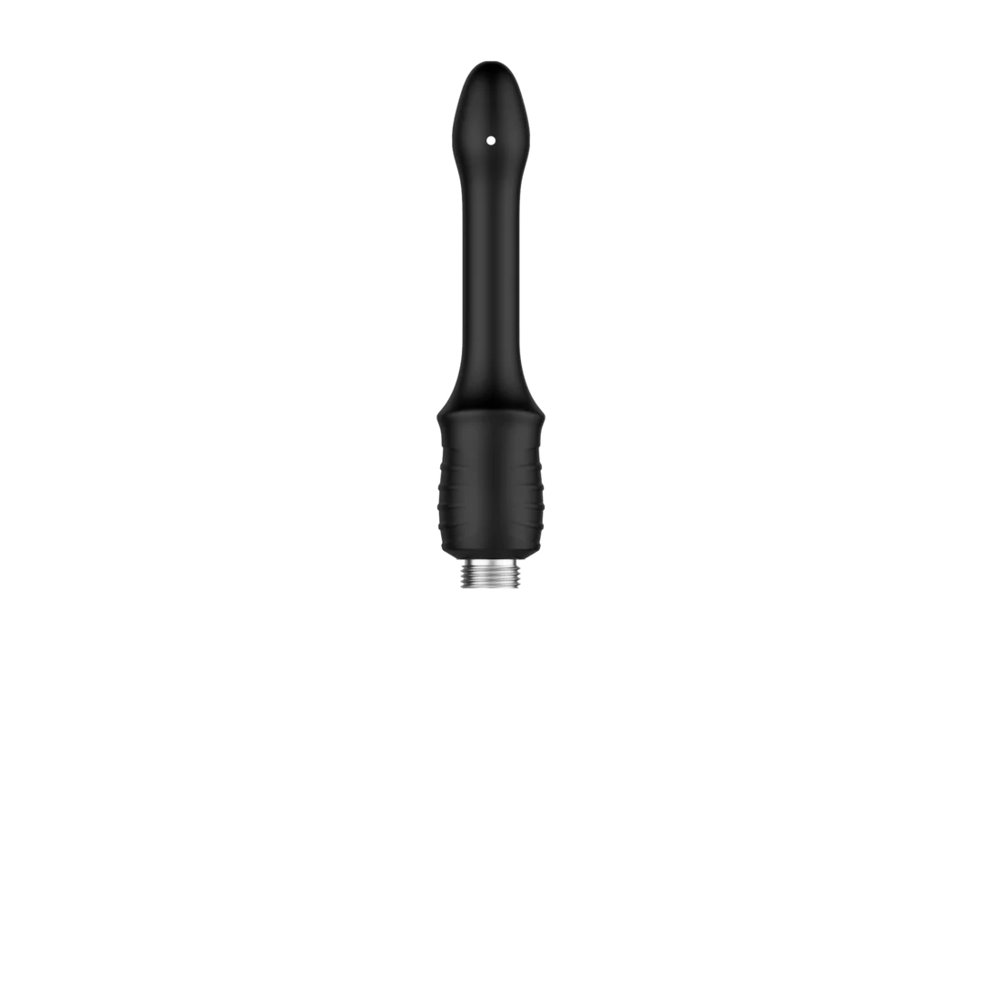 Analdusche – Shower Douche Duo Set für Einsteiger mit 2 Silikonaufsätzen, schwarz – Nexus – Bild 5