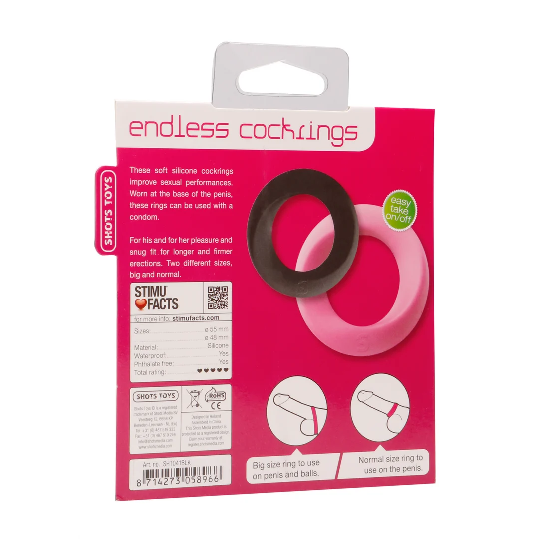 Endless Cockring Set aus Silikon – Bild 2