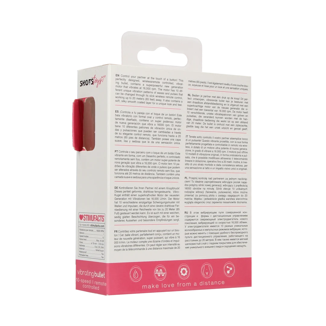 Shots Toys Vibrations Bullet mit Fernbedienung – Bild 2