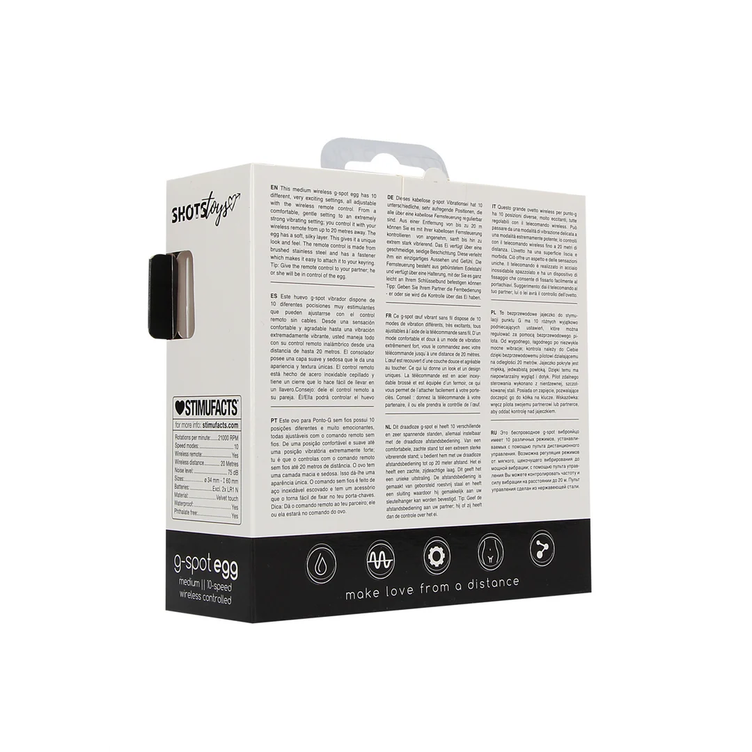 Vibrierendes Ei – kabellos mit Fernbedienung, 10 Einstellungen – Shots Toys Shots Toys by Shots – Bild 2