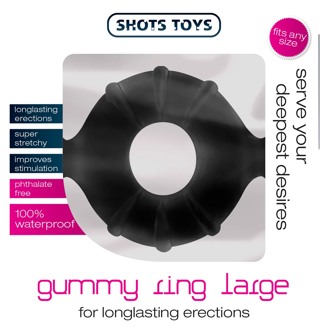 SHT374BLK_1 Gummy Ring Groß – Bild 1