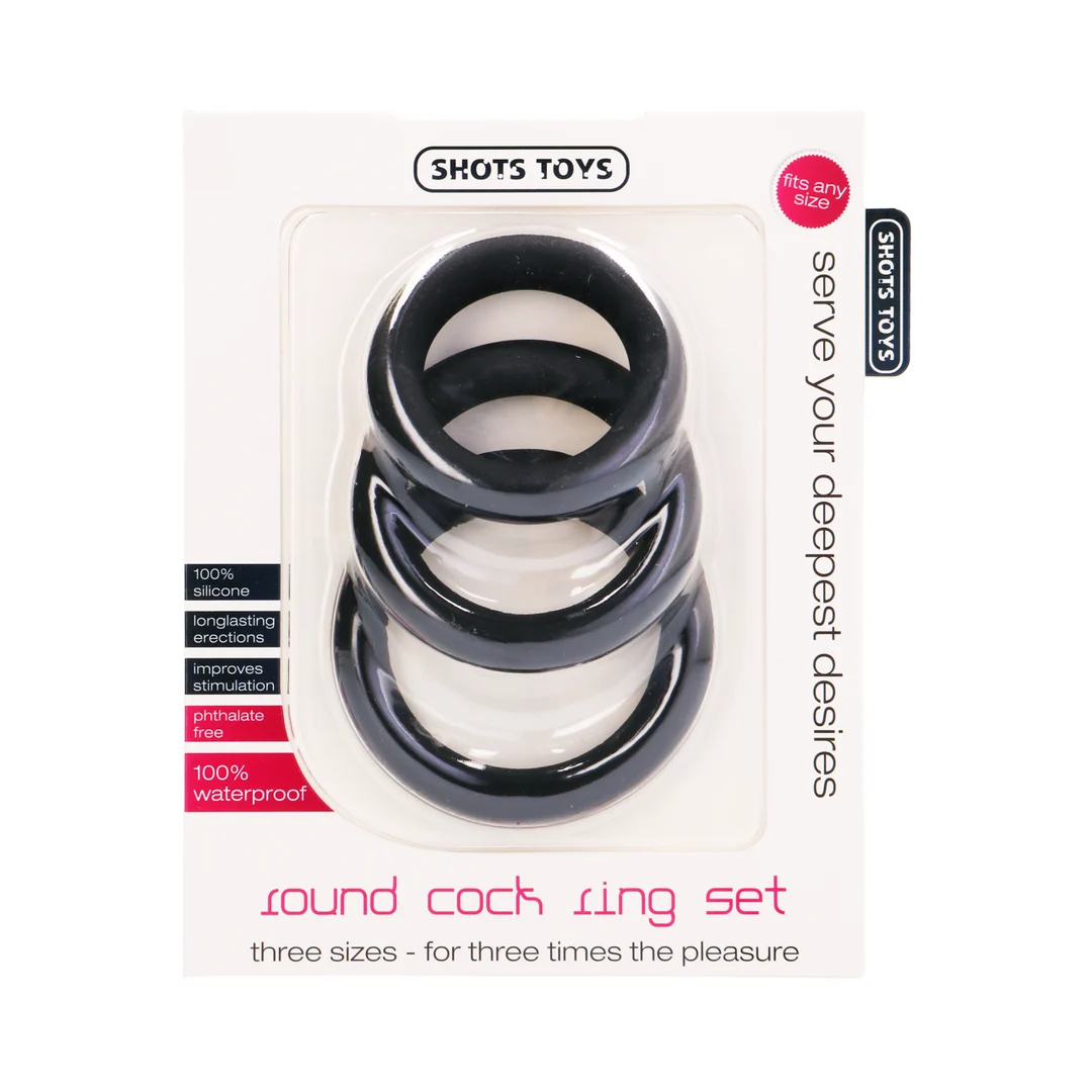 SHT394BLK_1 Rundes Cockring Set – Bild 1