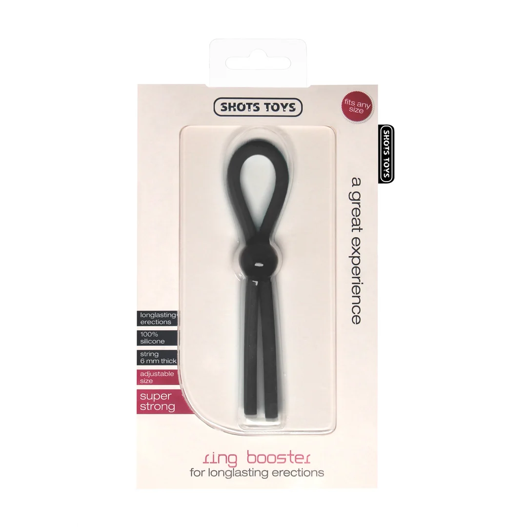 SHT406BLK_1 Shots Ring Booster verstellbarer Cockring – Bild 1