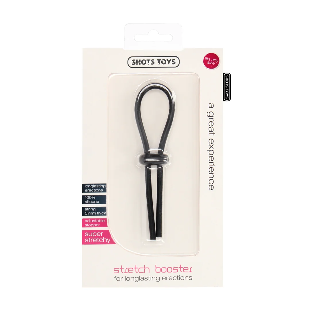 SHT408BLK_1_1 Shots Stretch Booster verstellbarer Penisring – Bild 1