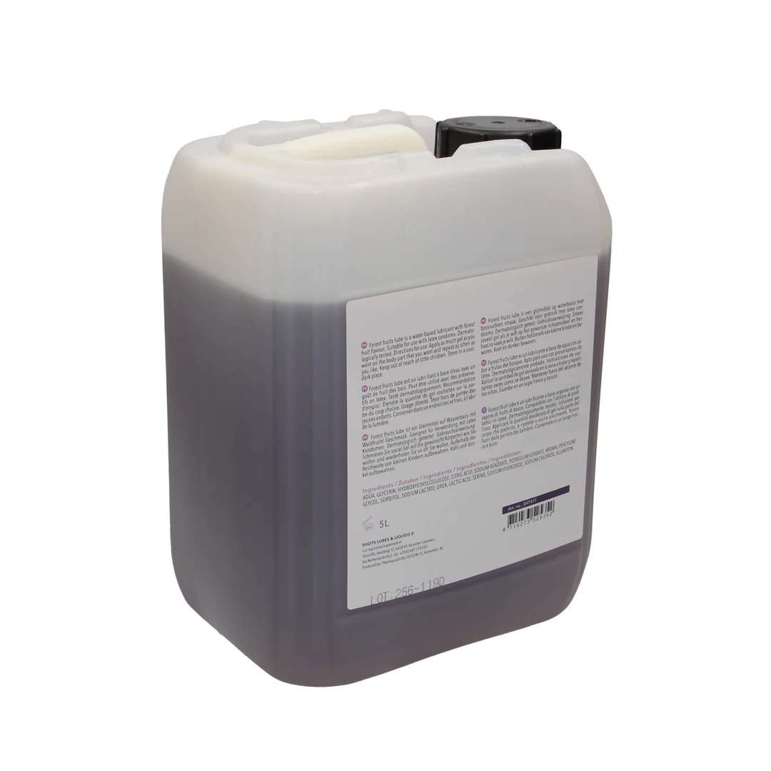 Gleitgel auf Wasserbasis – Für Latexkondome geeignet – Waldfrüchte – 1,3 gal / 5 l – Shots Lubes – Bild 1