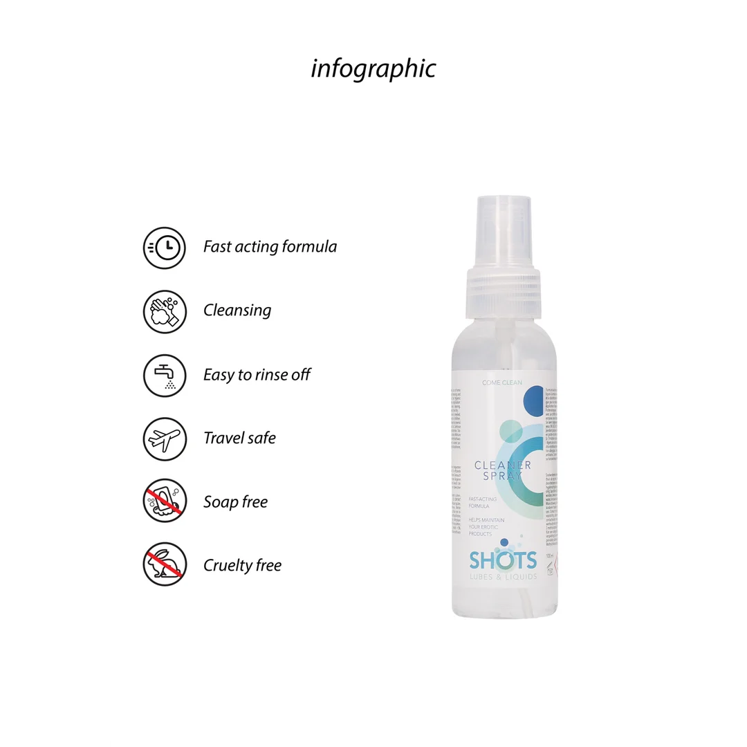 Shots Reinigungsspray 100 ml – Bild 2