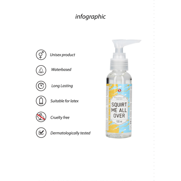 S Line Squirt Me All Over Gleitgel auf Wasserbasis
