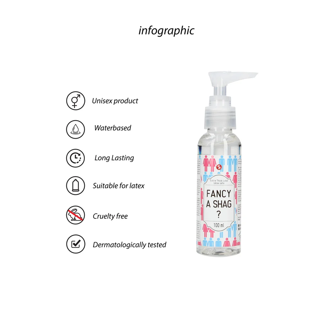 SLI204_1_1 Gleitgel auf Wasserbasis, extra dick (Fancy A Shag?) – unparfümiert und geschmacksneutral – 100 ml – S Line by Shots – Bild 1
