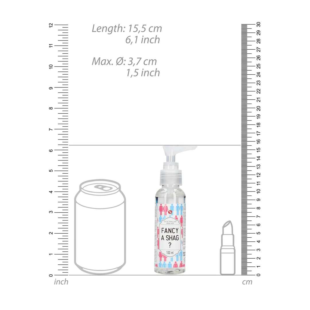 Gleitgel auf Wasserbasis, extra dick (Fancy A Shag?) – unparfümiert und geschmacksneutral – 100 ml – S Line by Shots – Bild 3