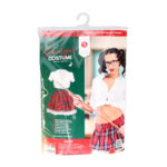 Schoolgirl Kostüm in Weiß und Rot