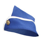 Blau weißes Stewardessenkostüm von S Line – Bild 3