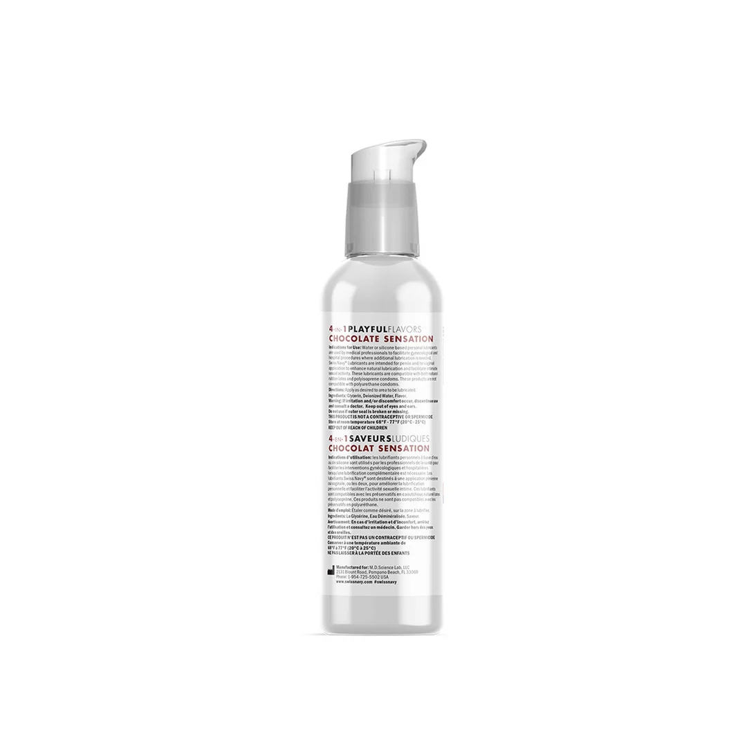 Aroma Gleitgel – essbar, auf Wasserbasis und wärmend – Schokolade – 29,5 ml – Swiss Navy – Bild 4