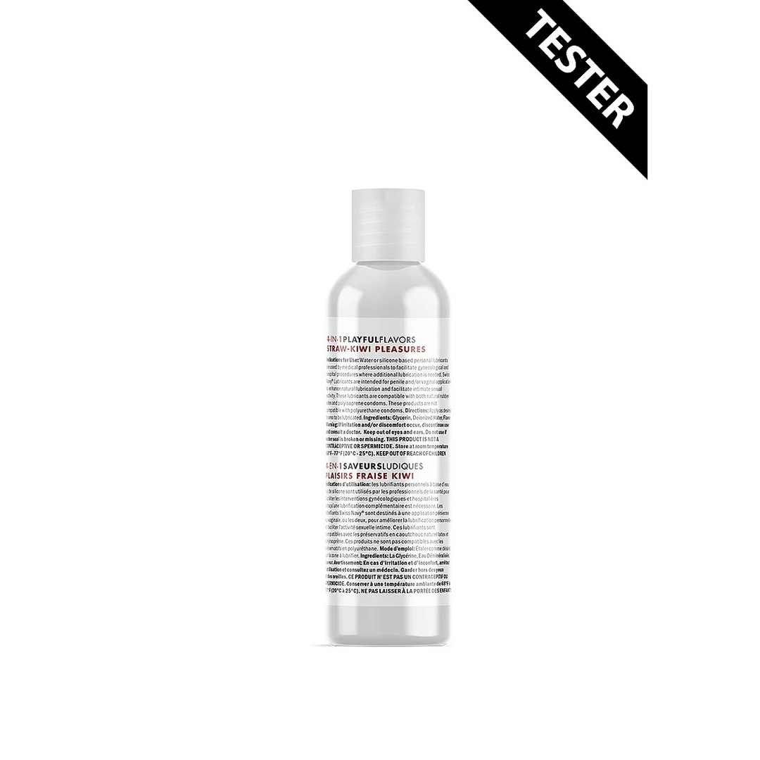 SN4N1FSKP1-T_1_1 Gleitgel mit Geschmack, 4 in 1, essbar und wärmend, Kiwi, 30 ml, Swiss Navy – Bild 1