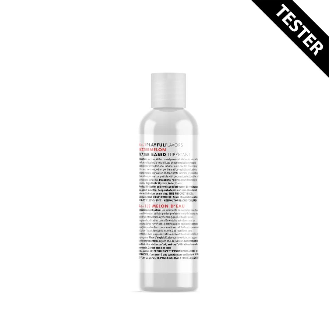 SN4N1FWM1T_1_1 Gleitgel mit Geschmack – wärmendes, essbares und seidig glattes Gel mit 4 Funktionen – Wassermelone – 30 ml – Swiss Navy – Bild 1