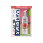 Aromatisiertes Gleitgel – 4 in 1 Playful Flavors mit Wassermelonengeschmack – Wassermelone – 5 ml – Swiss Navy – Bild 2