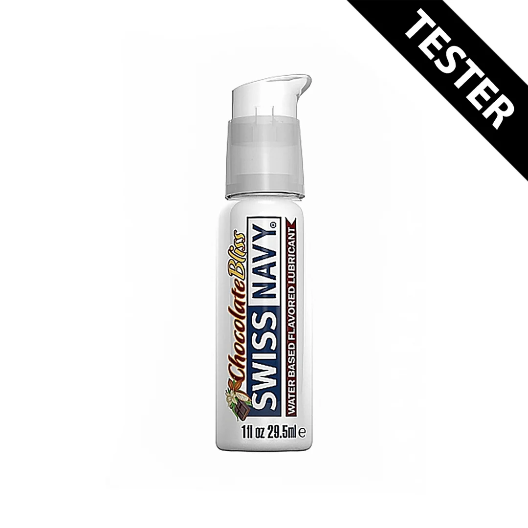 SNFCB1-T_1_2 Gleitgel auf Wasserbasis – Essbares Gel Gleitgel in auslaufsicherer Reiseflasche – Schokolade – 30 ml – Swiss Navy – Bild 1
