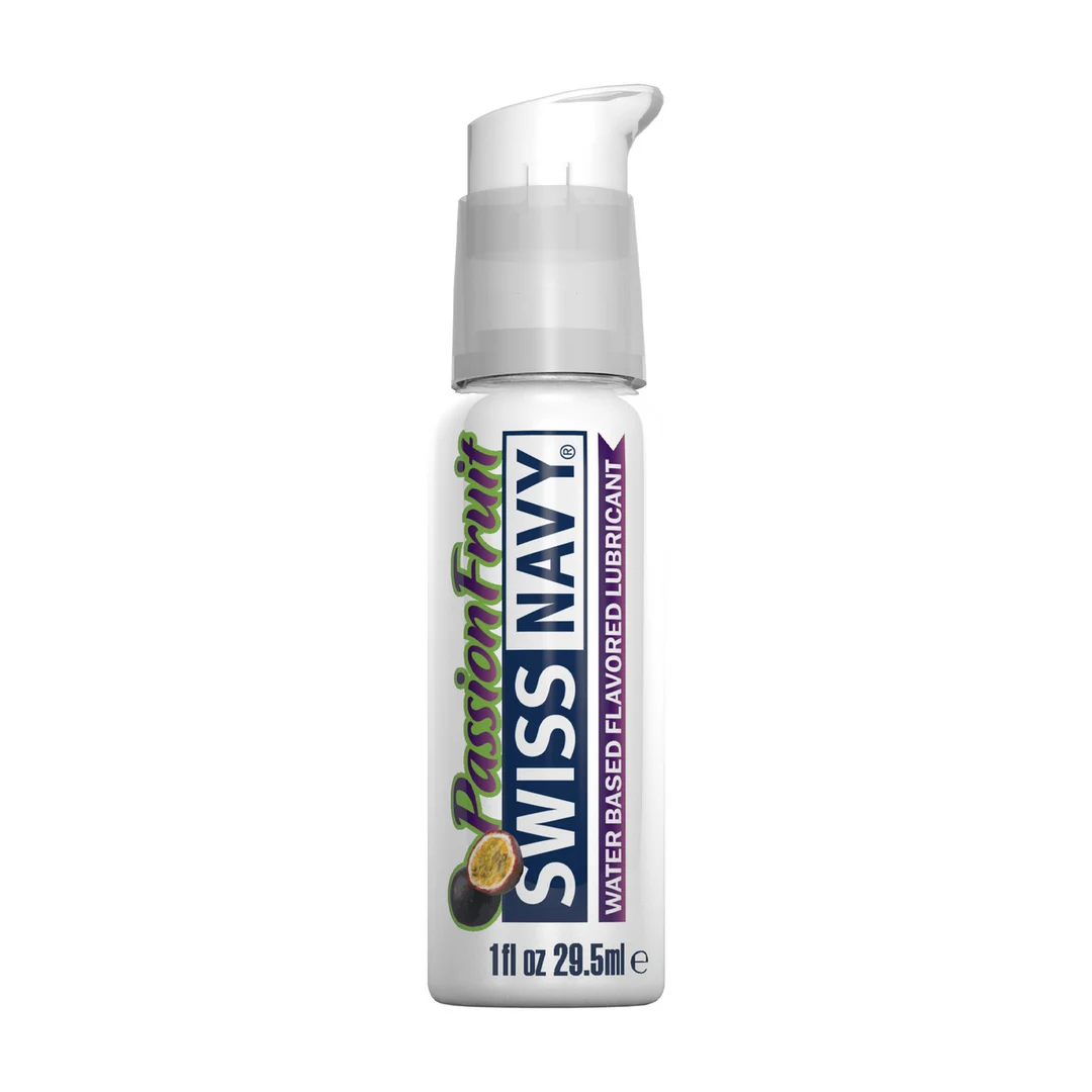 SNFPF1_1_1 Gleitgel auf Wasserbasis – lang anhaltend, aromatisiert und reisefreundlich – Passionsfrucht – 30 ml – Swiss Navy – Bild 1