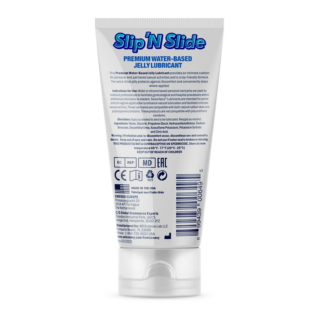 Gleitgel auf Wasserbasis – besonders dickflüssige Jelly, die dort bleibt, wo du sie aufträgst – unparfümiert und geschmacksneutral – 59 ml – Swiss Navy – Bild 3