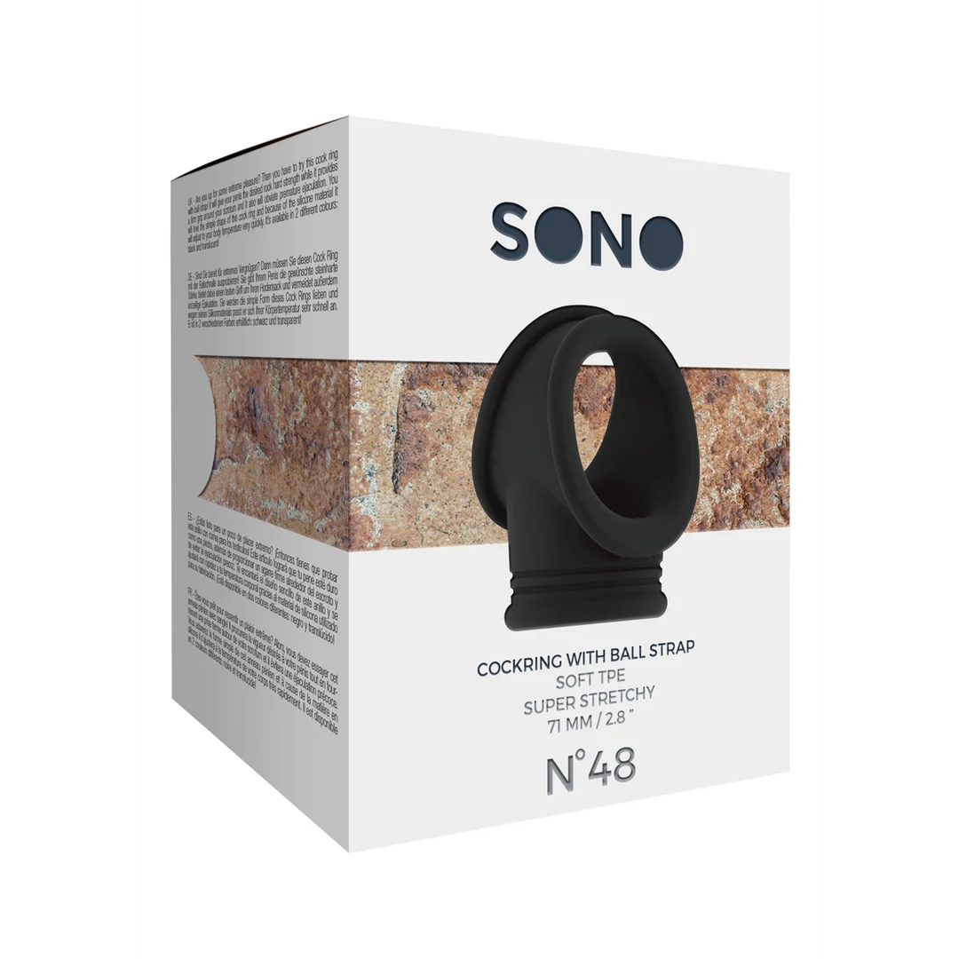 Sono by Shots Nr.48 Penisring mit Ball Strap – Bild 1
