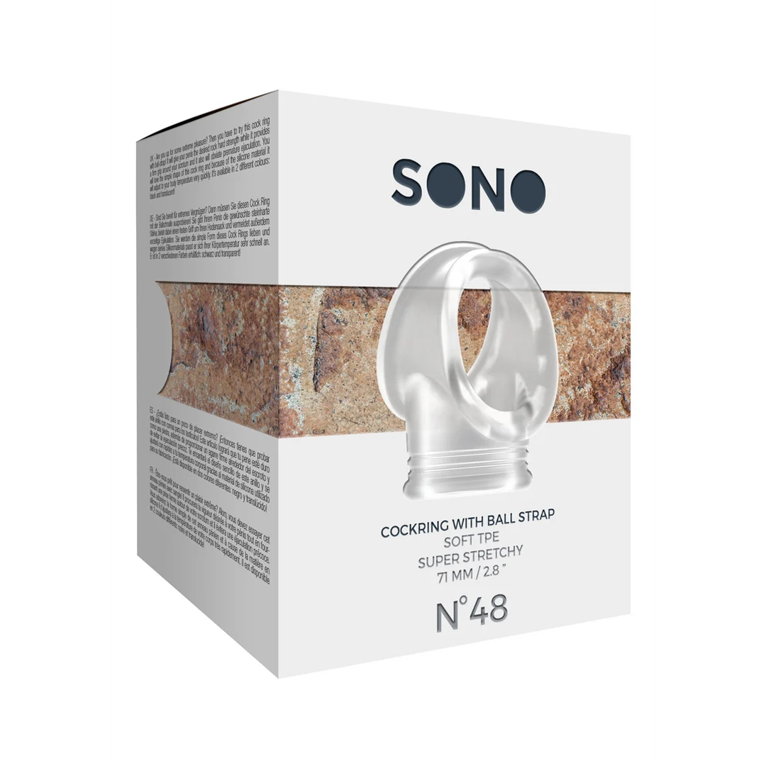 Sono by Shots Nr.48 Penisring mit Ball Strap – Bild 4
