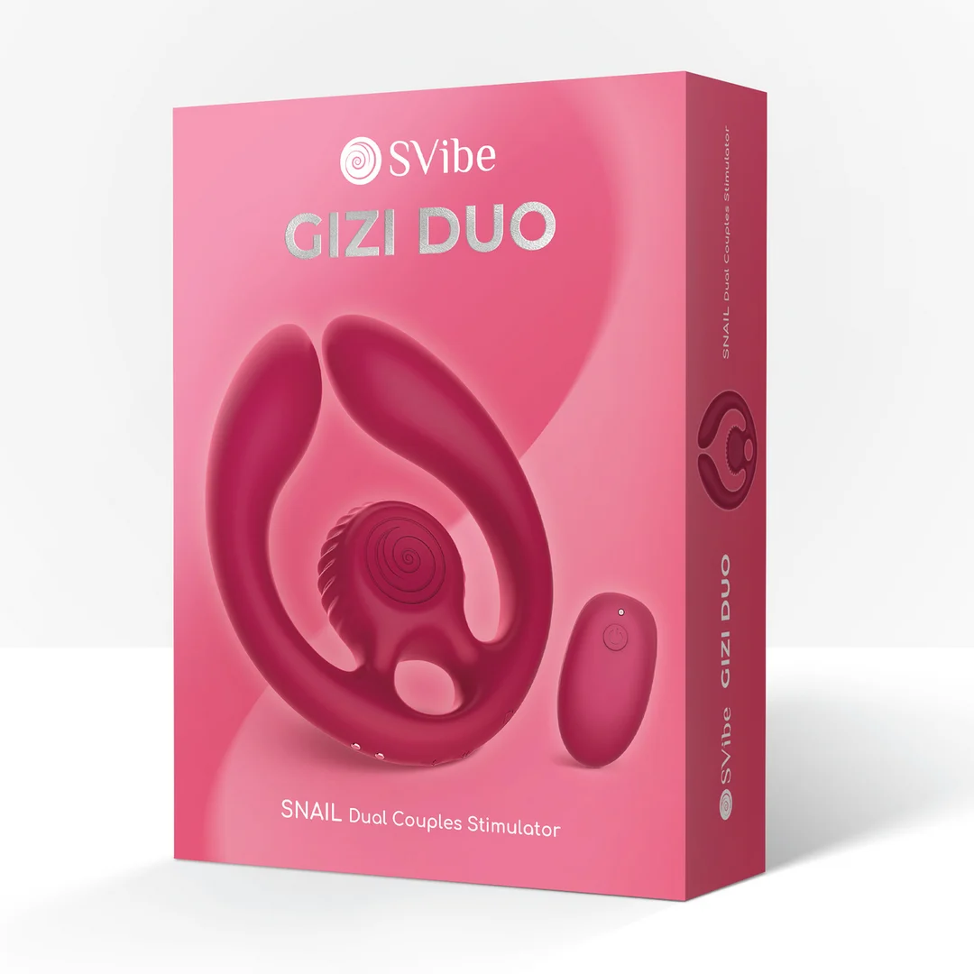 GIZI Duo Stimulator für Paare Bordeaux – Bild 1
