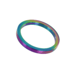 Nicht vibrierender Cockring mit eloxierter Oberfläche – Rainbow Flat C Ring – Bild 3