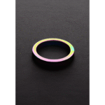 Nicht vibrierender Cockring mit eloxierter Oberfläche – Rainbow Flat C Ring – Bild 6