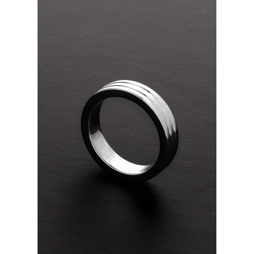 Nicht vibrierender Cockring mit geripptem Design – Ribbed C Ring – Bild 3