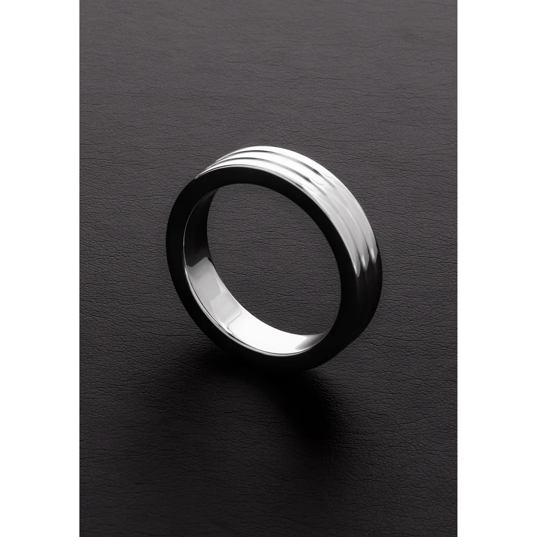 Nicht vibrierender Cockring mit geripptem Design – Ribbed C Ring – Bild 6