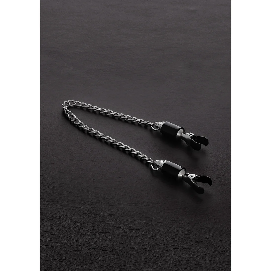 BDSM Brustwarzenklemmen mit verstellbarem Druck – Vaten Tit Klemmen mit Kette (Paar) – Bild 2