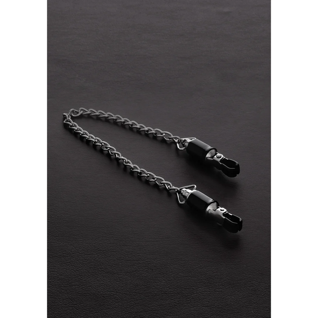 BDSM Brustwarzenklemmen mit verstellbarem Druck – Vaten Tit Klemmen mit Kette (Paar) – Bild 3