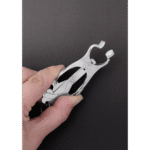 Steel by Shots Clover Brustwarzenklemmen mit Kette – Bild 2