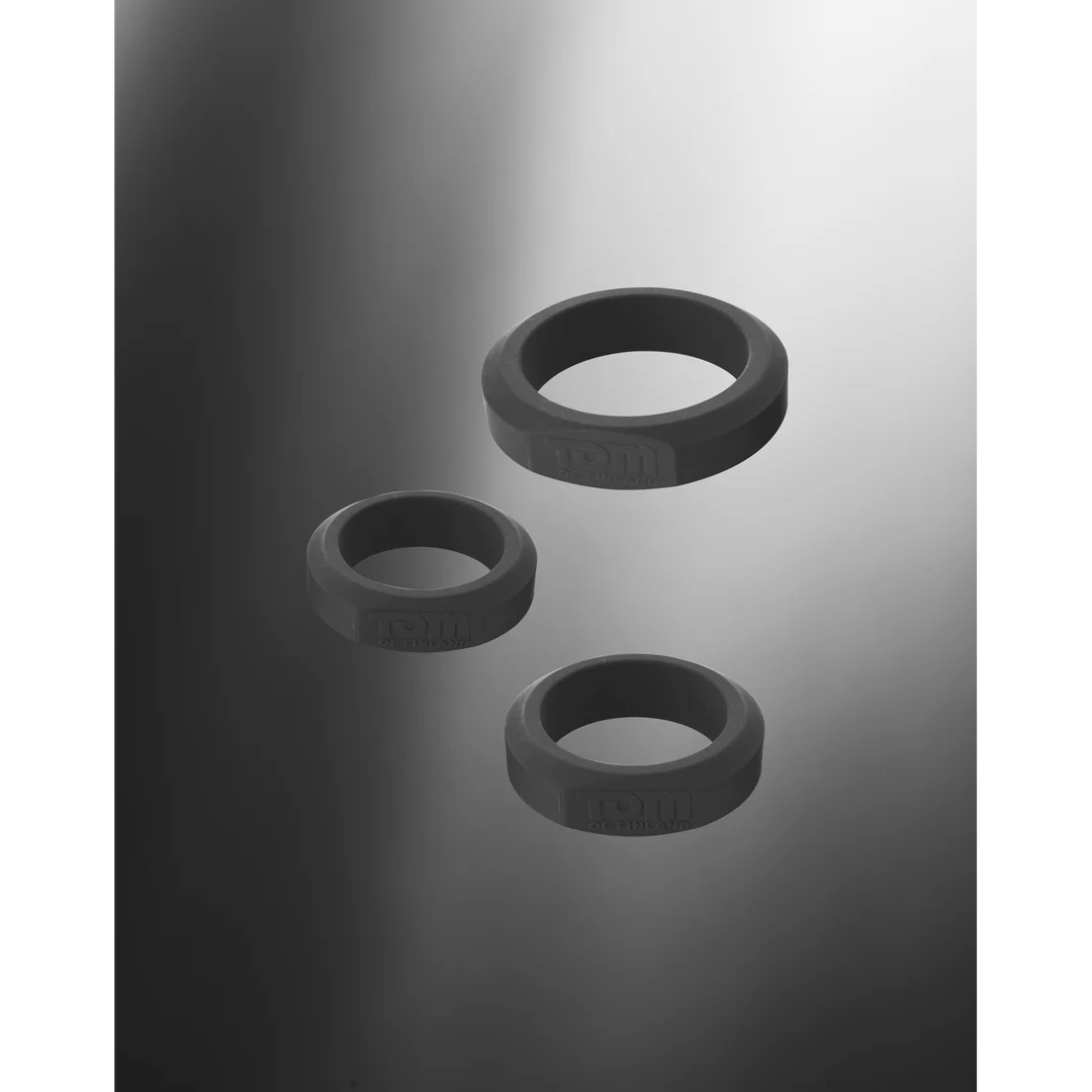 XR Brands Silikon Cockring Set mit 3 Größen – Bild 2