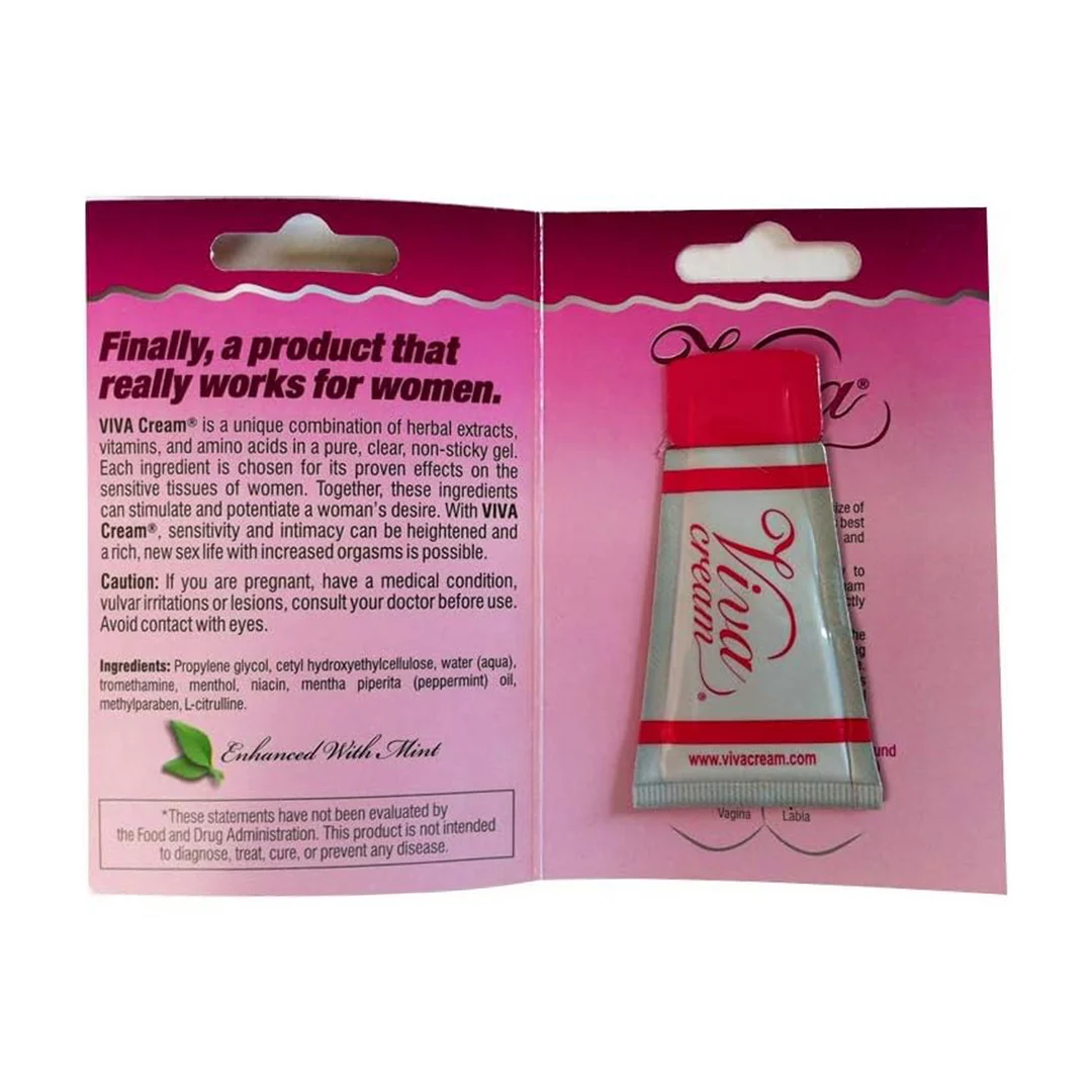 Klitoris stimulierendes Gel | Arousal Gel 0,18 fl oz / 5 ml | Viva Cream – Bild 2