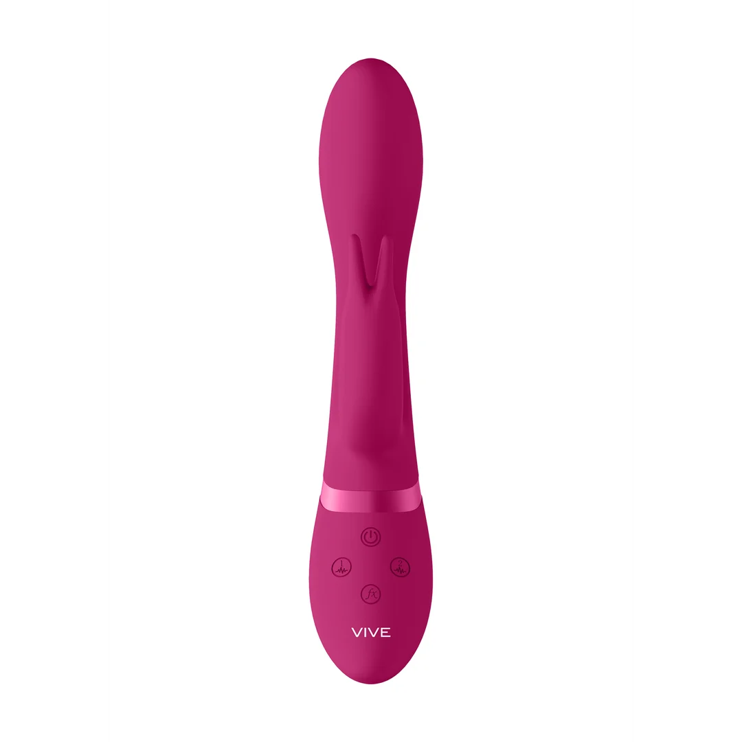 Rabbit Vibrator mit 10 Einstellungen für G Punkt und Klitoris, aufladbar und wasserdicht, VIVE by Shots, rosa VIVE by Shots – Bild 11