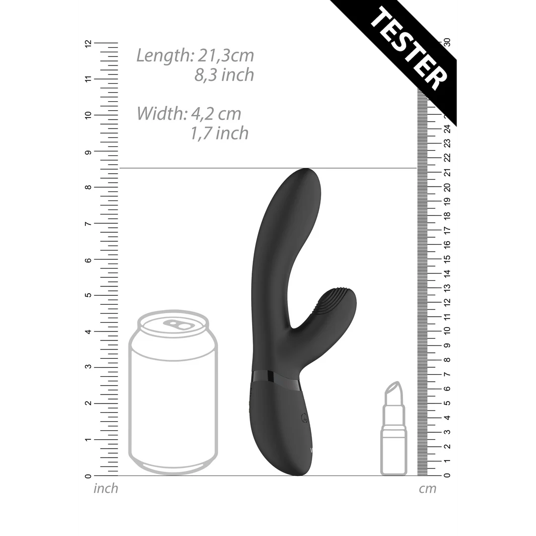 Rabbit Vibrator mit Pulswellen Klitorisstimulation und 10 Funktionen, VIVE by Shots, Rosa, VIVE by Shots – Bild 7