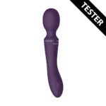 Wandvibrator – doppelseitig mit zwei Motoren und 10+10 Stufen – VIVE by Shots, lila VIVE by Shots