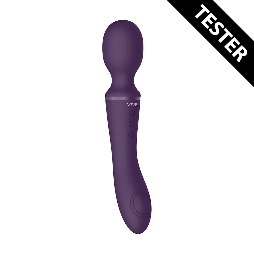 VIVE019PURTEST_1_1 Wandvibrator – doppelseitig mit zwei Motoren und 10+10 Stufen – VIVE by Shots, lila VIVE by Shots – Bild 1