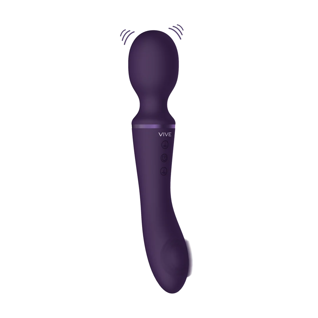 Wandvibrator – doppelseitig mit zwei Motoren und 10+10 Stufen – VIVE by Shots, lila VIVE by Shots – Bild 10