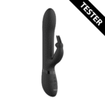 Rabbit Vibrator mit Perlenbewegung und 3 Motoren, VIVE by Shots, schwarz VIVE by Shots