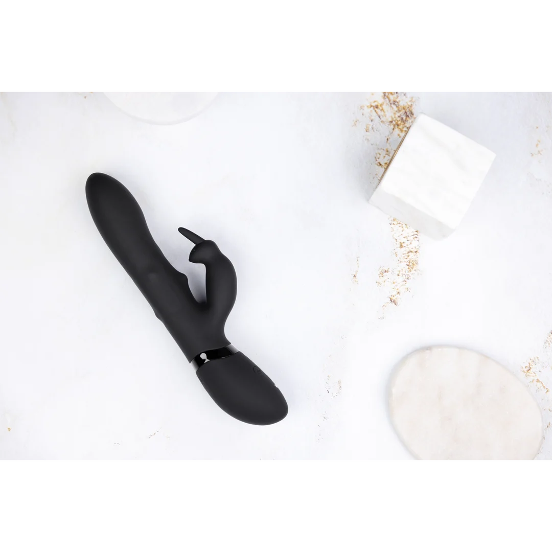 Rabbit Vibrator mit Perlenbewegung und 3 Motoren, VIVE by Shots, schwarz VIVE by Shots – Bild 7