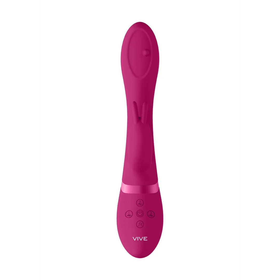 Rabbit Vibrator mit rotierenden Perlen und 10 Einstellungen – VIVE Mira, Rosa, VIVE by Shots – Bild 5