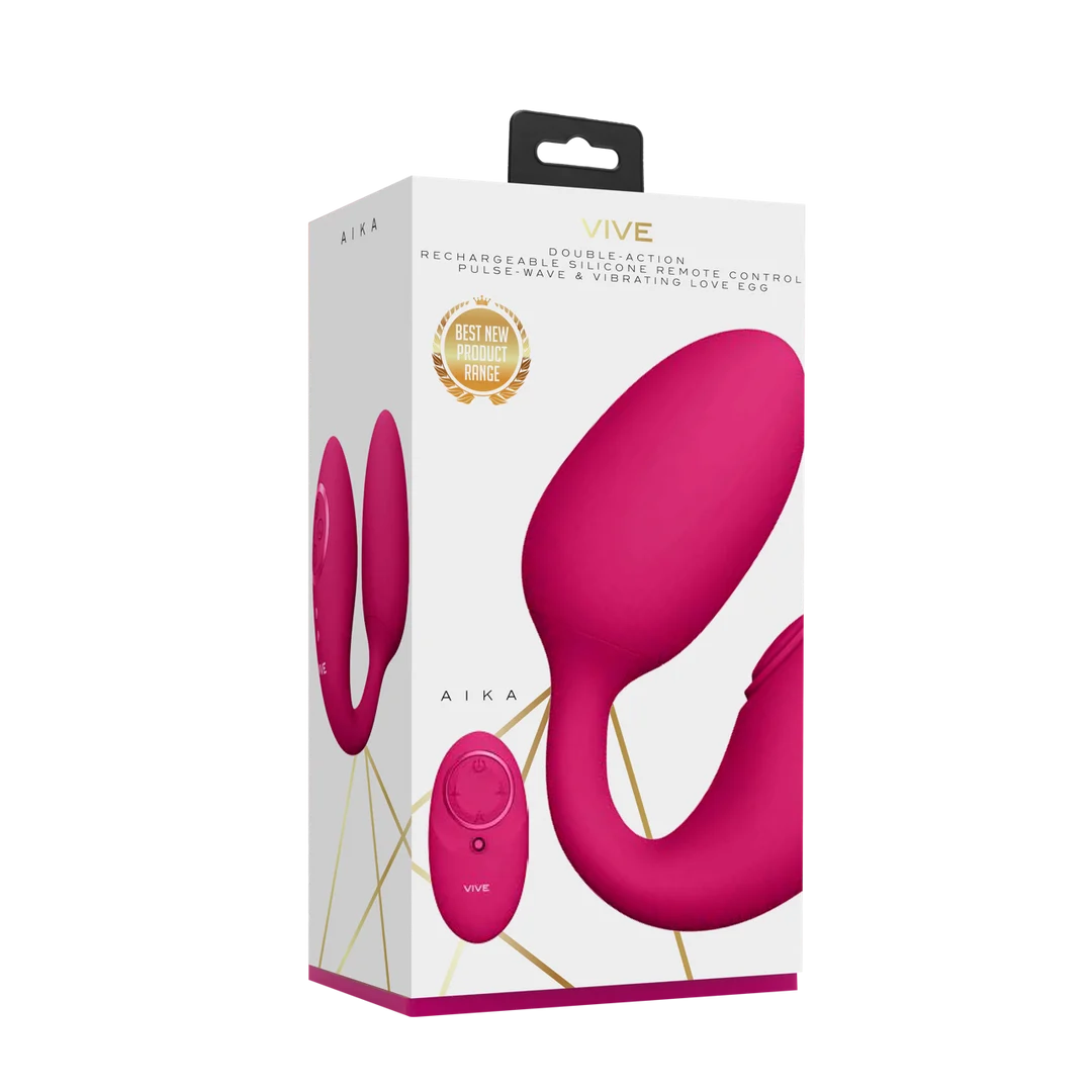 Vibrierender Eiervibrator – duale Stimulation mit 2 Eiern und 10 × 10 Einstellungen – VIVE Rosa VIVE by Shots – Bild 2